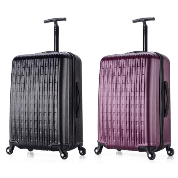 Ensembles de bagages durs 3 pièces légers avec système de chariot à tiges simples, roues légères à 360 degrés, verrou TSA