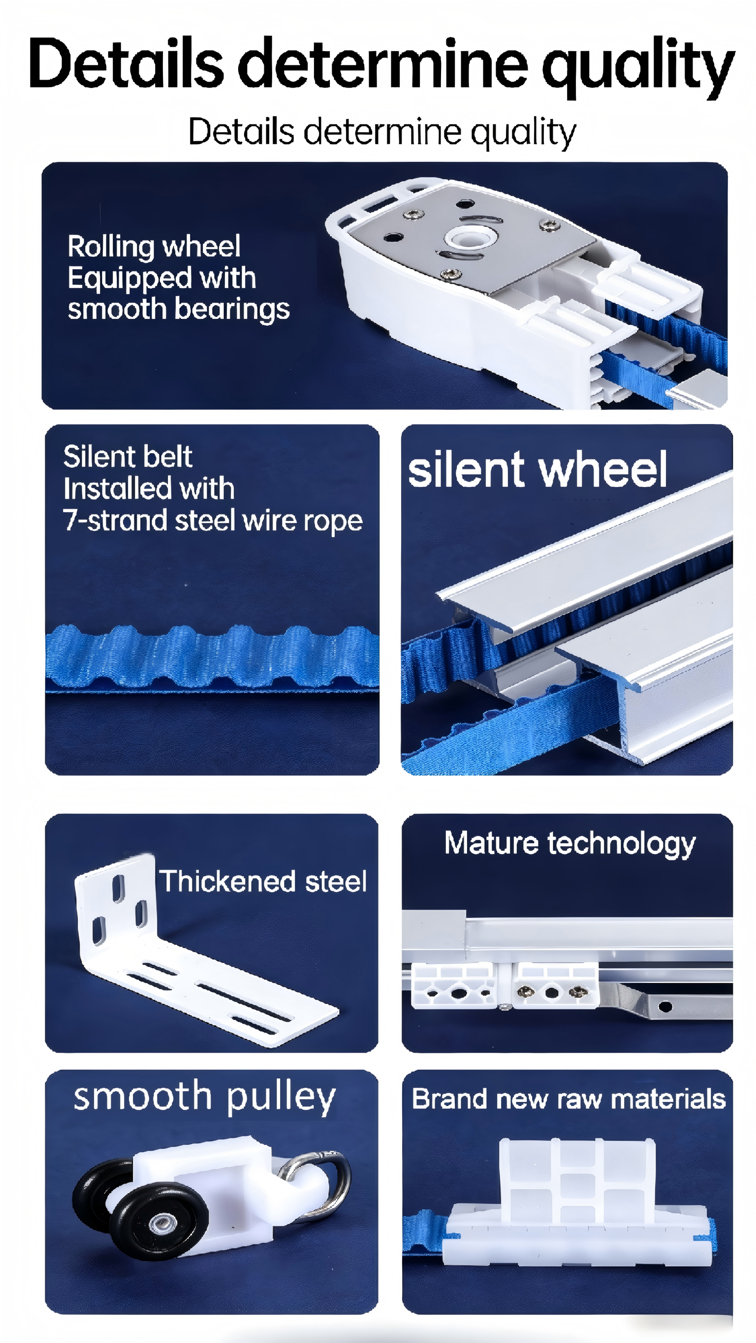 Quiet Automatic Tuya Smart Curtain Tracks Motor With Vacation Privacy Mode Adjustable