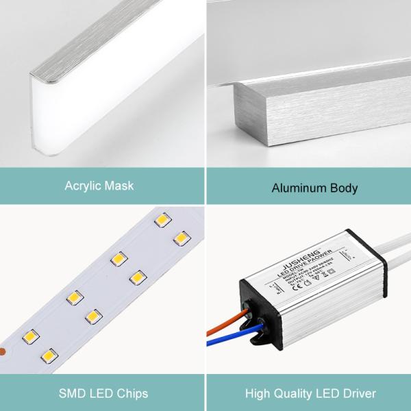 Silver/Black/Gold led wall light Bedroom bathroom light Mirror Light(WH-MR-22)