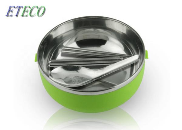 3 Layers Stainless Steel Bento Box Ergonomic Silicone Sealing Ring Heatproof
