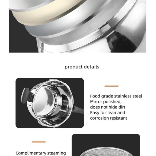 Энергосберегающий газ герметической электрической кастрюли кухни и плита индукции отполировали Eco дружелюбное