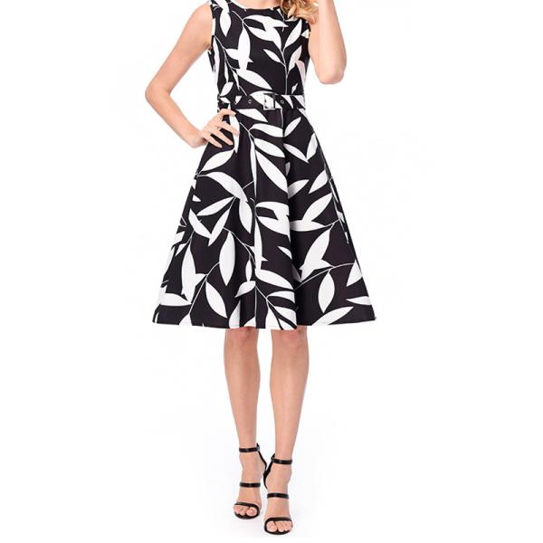 Women Sleeveless Casual Print Dress