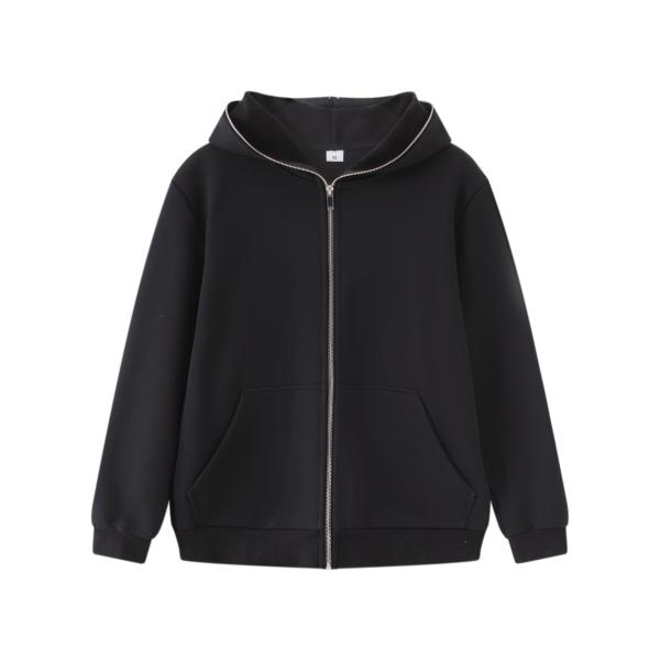 Knitted Fabric Type Full Zipper Men's Streetwear Tracksuit XMAMLON Custom Jackets Hoodies