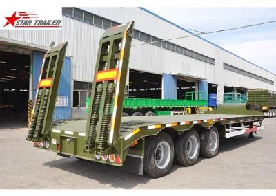 High Capacity Low Loader Semi Trailer, Steel Heavy Duty Low Bed Trailers
