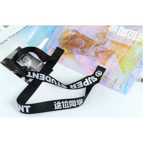 Custom Logo Holographic Beach Bag with Stronger Handle and Other Pattern Type