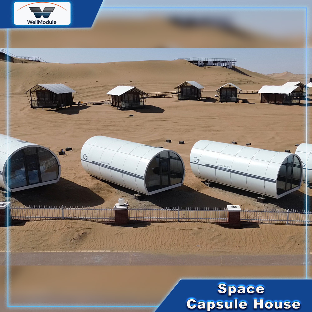Luxury Space Capsule House Modular Prefab Cabin for Mountain Resort Forest Camping Hotel Tourist Attraction Accommodation Project