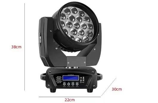 230W 7R Beam Moving Head Light Wash 19x15 RGBW Plastic Aluminum Alloy LED Light Source