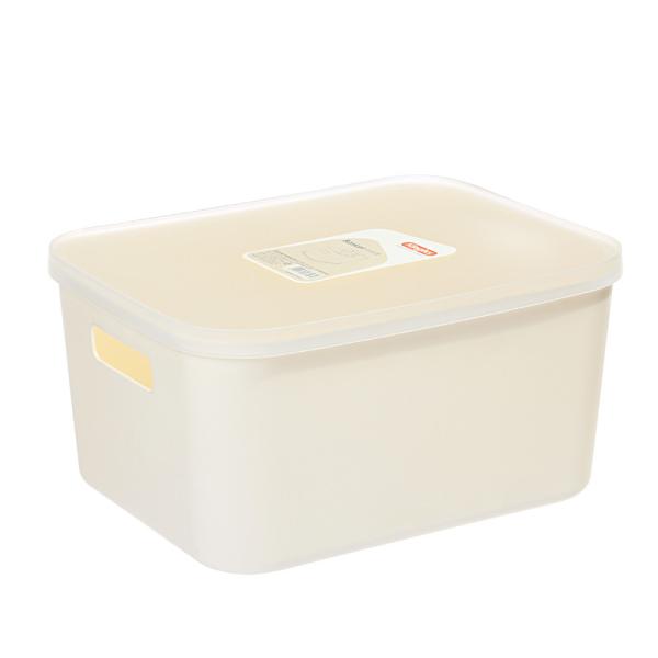 L Rectangle Sundry Plastic Basket Storage Containers With Cover