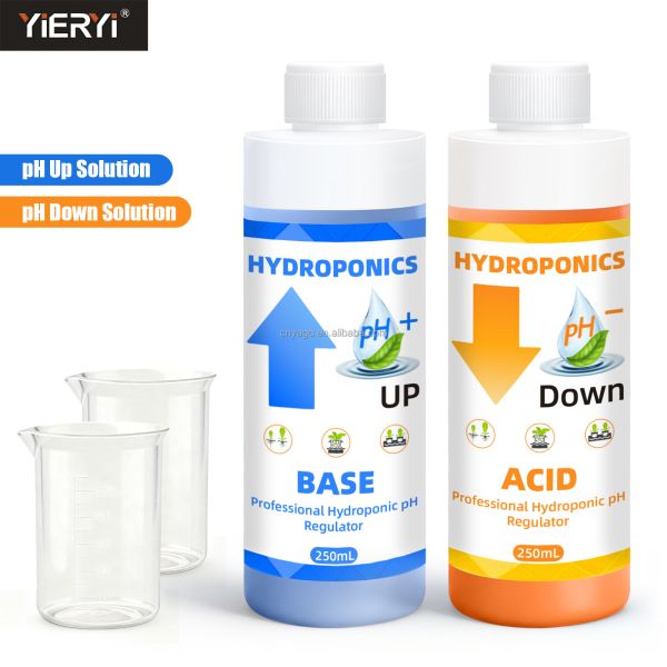 Hydroponic pH Adjustment Kit with 250mL Capacity for Optimal Plant Nutrient Absorption and Stable Formula