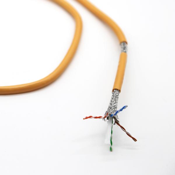 SFTP Cat6 OFC conductor 0.57mm LSOH PVC jacket flexible network cable