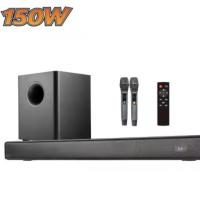 Full-Range Audio Crossover Bluetooth sans fil haut-parleur à barre de son pour un son clair