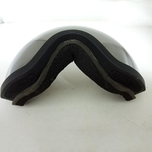 Unisex Black Ski Goggles with Customized Anti-Fog TPU Frame and OTG Black Frame