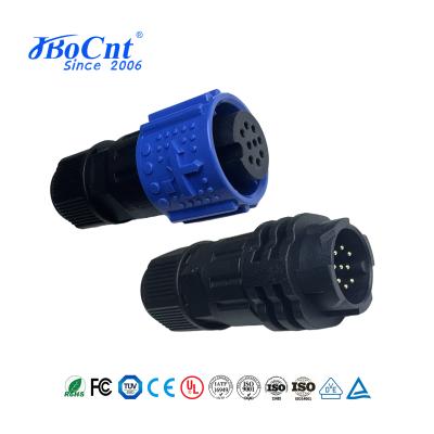 Jbocnt Circular Connectors M20 Push Lock 9 Pin Male Female Waterproof Connector