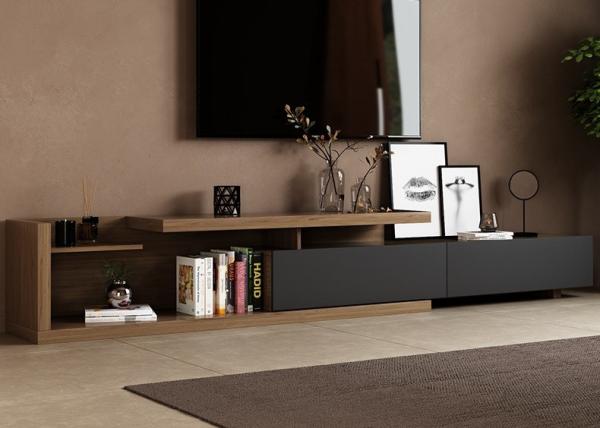 18mm Living Room TV Shelves Tv Stand With Storage Drawers With Melamin Finish