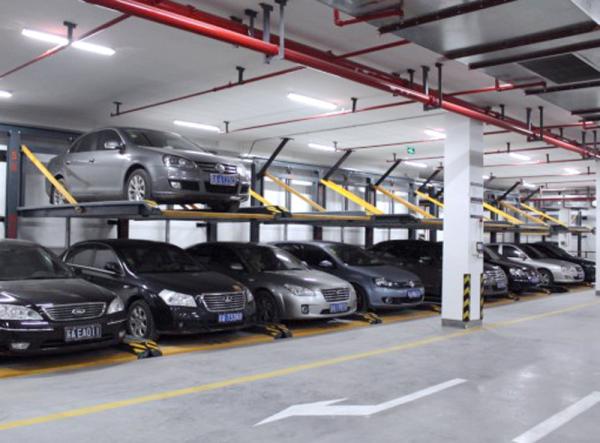 2 Level Back Cantilever Puzzle Parking System Double Deck Parking Lifts
