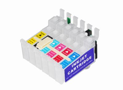 Magenta / Black CISS Inkjet Printer Ink Cartridges Epson Refill 12ml Volume