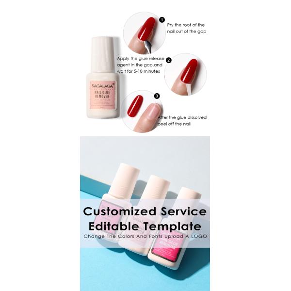 Super Quality Glue Remover Custom Nail Debonder for Press on Nail Glue Remover