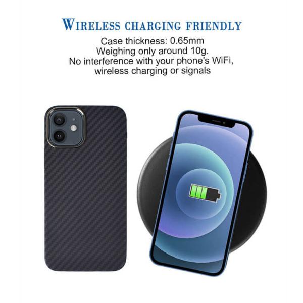 Caja real de la fibra de Aramid del carbono de la protección completa militar para el iPhone 12