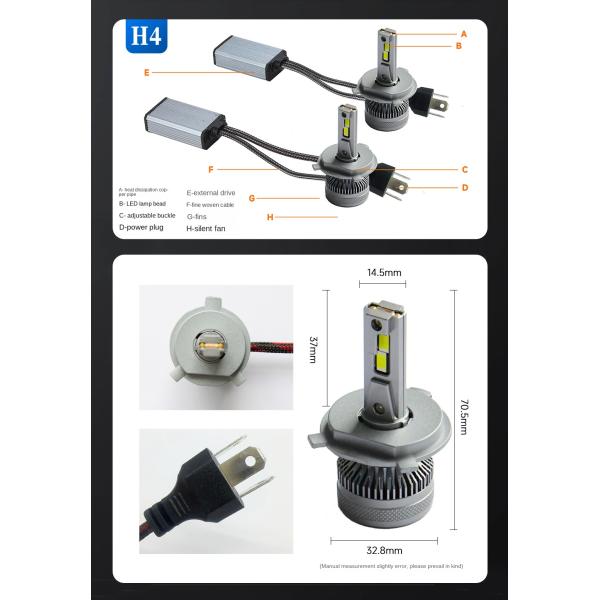 Universal LED Headlight Bulb H1H4 H11 9012 9005 Ideal for Cars Vehicle Year Universal