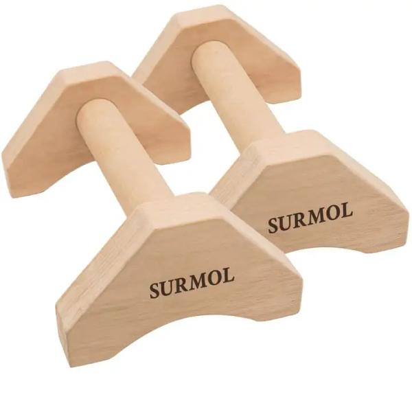 Durable exercise fitness strength training Handle Yoga aerobics equipment Home wooden push-up power stick