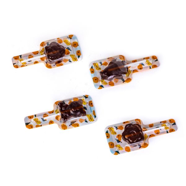 Autumn Pear Syrup Lollipop Candy Soft Texture Cartoon Shape Gummy Candy Sweets