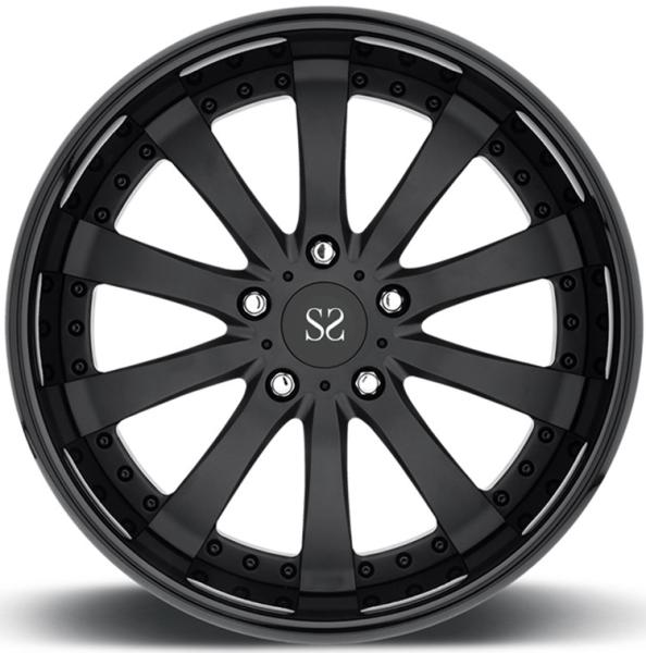 20 21 22 Inch Ferrari 2 Piece Forged Wheels Black Pcd 5x112 5 Holes