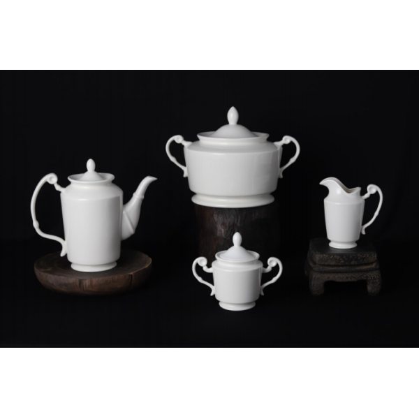 new bone china - tea set /tea pot/sugar pot/creamer/tureen white glaze for daily used ceramics