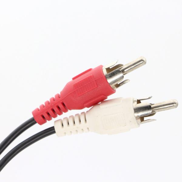 CUSTOM M 2M 3M TV Y Splitter 2 RCA Male to 2 RCA Male Audio Video Cable