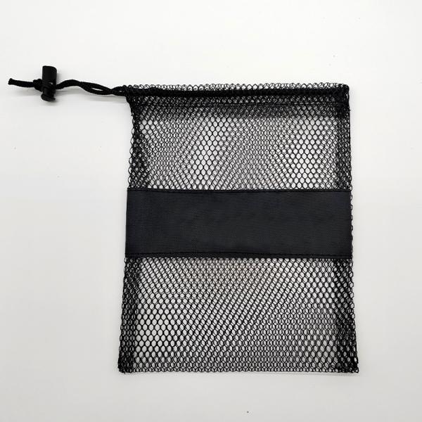 Custom Logo Small Nylon Mesh Net Storage Drawstring Pouch Bag For Sunglasses Carrying