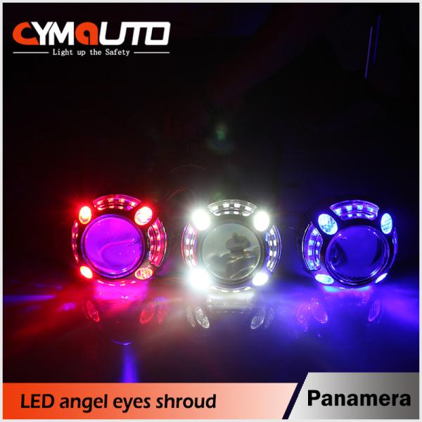 Angel Eyes Headlight Shrouds Silver HID Projector Shrouds 3.0 Inch