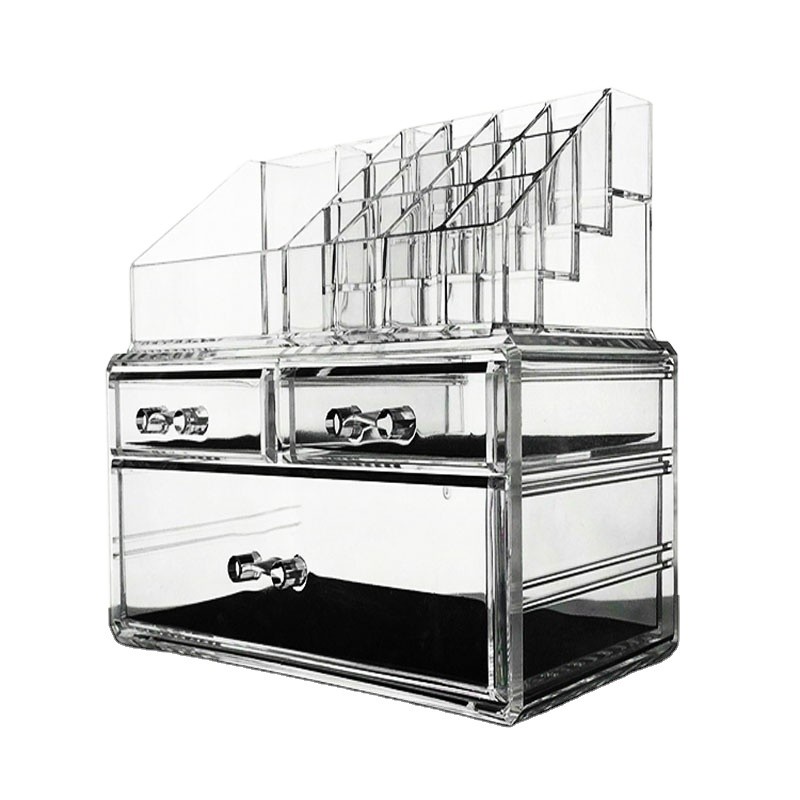 Regular Size Clear Eyelash Box with High Grade Cold-rolled Sheet Acrylic Makeup Stand