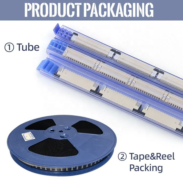 0.5mmPitch H2.0mm Flexible Flat Cable Assembly Dual Contact Type FFC FPC Connector