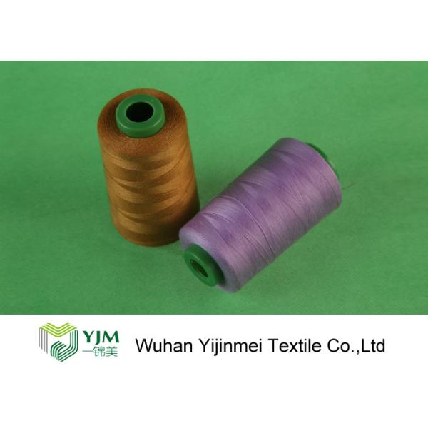 Dyed Plastic Tube Polyester Heavy Duty Sewing Thread Good Color Fastness