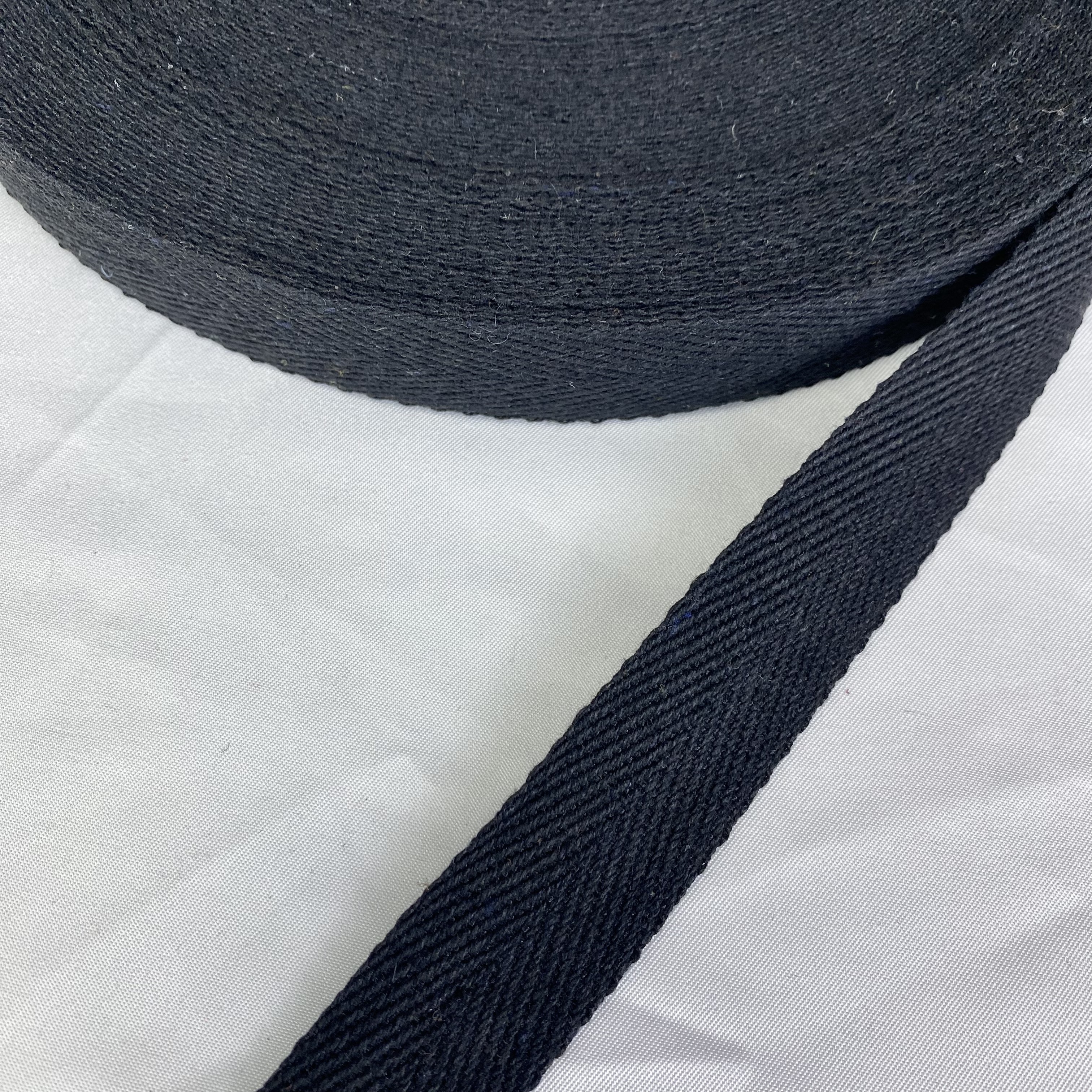 Herringbone polyester-cotton webbing Various colors Backpack strap Belt Handbag strap