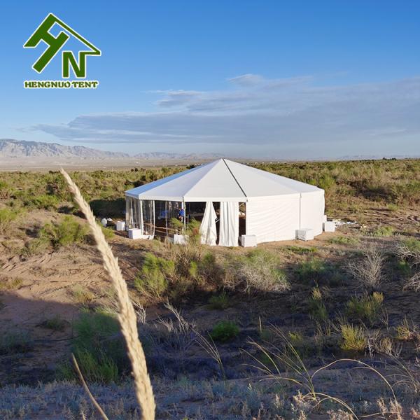 Permanent Outdoor Roof Hexagon Marquee Tent Aluminum Structure Arabian Style