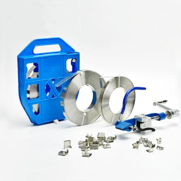 201 304 Cinturón de banda de acero inoxidable para poste de telecomunicaciones al aire libre 300M por rollo