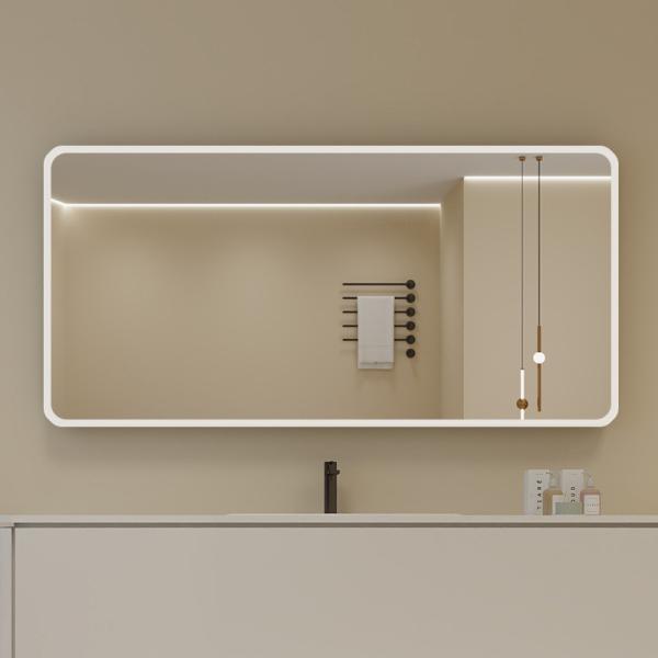Led Bathroom Smart Touch Screen Mirror Silver Backlit Led Lighted Mirror Illuminated Bath Mirror