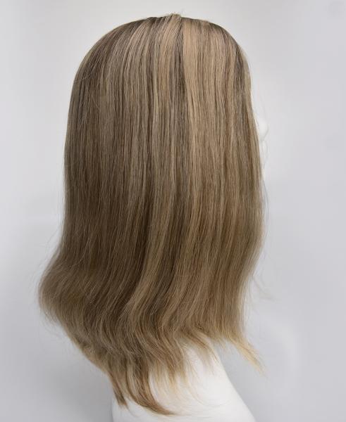 Perruque avant en dentelle brun clair blonde en cheveux humains, longueur courte