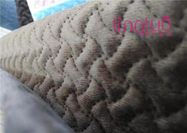 High Density Sofa Cushion Fabric / Sofa Stretch Velvet Fabric