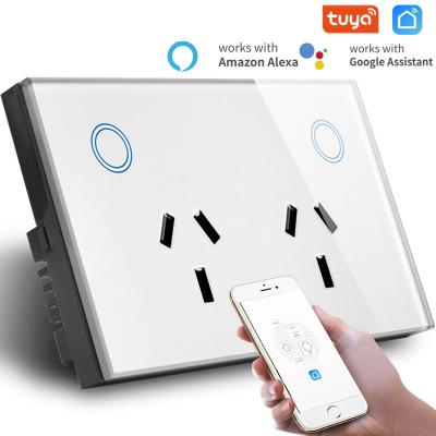 Soquetes de parede 250V do vidro de SmartLife WIFI