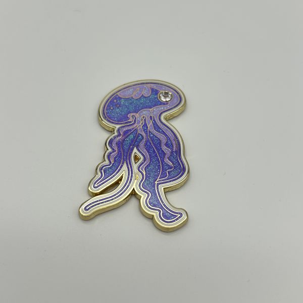 Cute Ice Green Enamel Pin, Zinc Alloy Soft Enamel Smart Lapel Pin