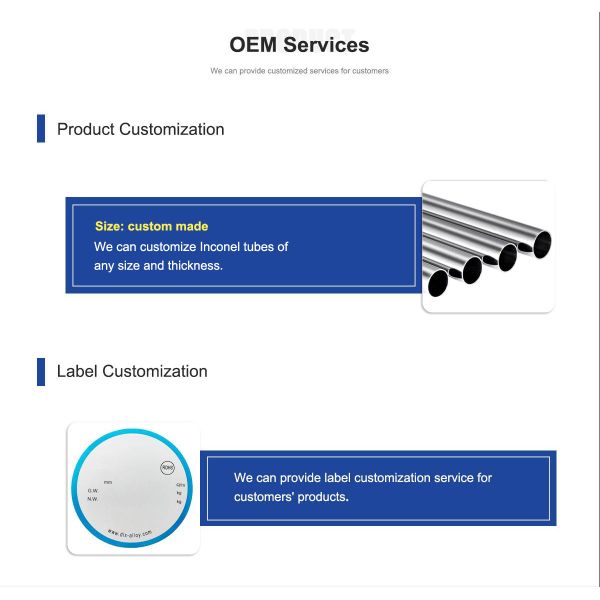 Inconel 600 Tube with 1354-1413 ℃ Melting Range Corrosion Resistant and High Temperature Resistant for Chemical Processing