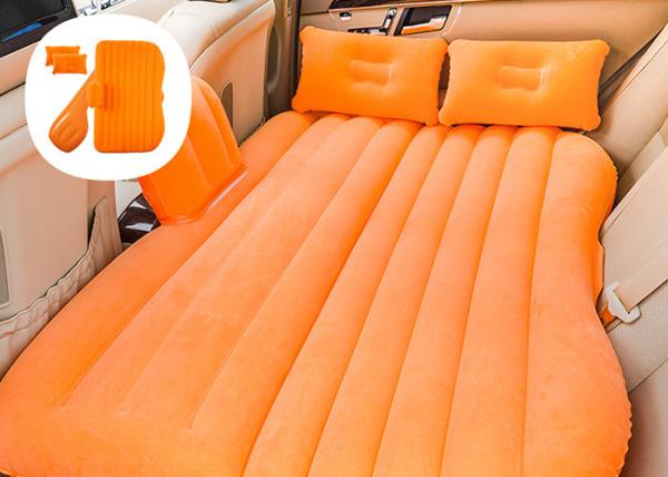Blue Inflatable Air Bed Pregnancy Mattress , Inflatable Car Bed For Back Seat