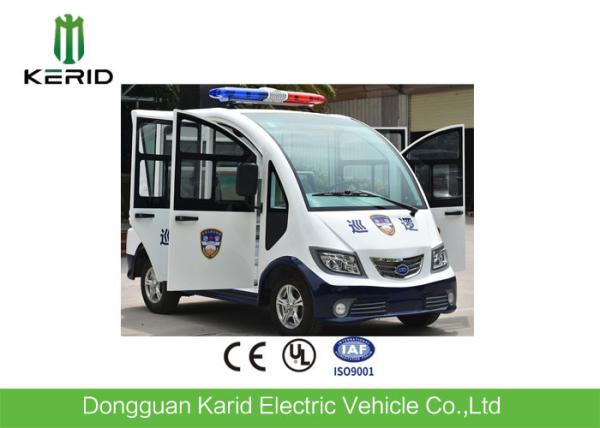 4kw AC Motor Electric Patrol Car / Electric Pickup Cart With Top Alarm Lamp Mini Dimensions