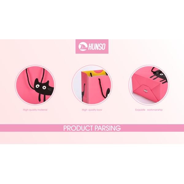 Cute Printed Fancy Patterned Gift Bags Cardboard Silver Stamping Spot UV