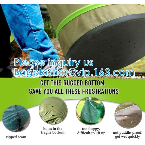 Waste Refuse Rubbish Grass Sack Waterproof Leaf Bag Outdoor Camping Pop Up Bag Collapsible Container Gardening Bag