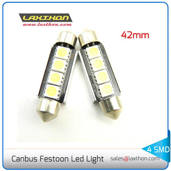 Super Bright 42mm LED Interior Car Light Bulbs 5050 SMD Festoon C5W Canbus Led License Plate Light