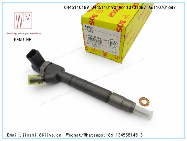 BOSCH GENUINE AND BRAND NEW DIESEL FUEL INJECTOR 0445110189, 0445110190, A6110701487, A6110701687