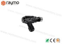 IP68 4 conector Fischer WSO 102 A053 do ângulo direito do AUGE do Pin PPS