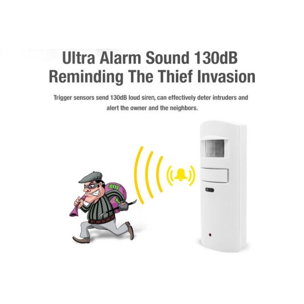 Indoor 130dB PIR Motion Sensor with Remote Control Alarm CX30